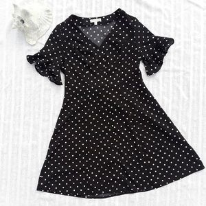NWT Polka dot button down tea dress